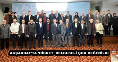 AKÇAABAT’TA ‘HİCRET’ BELGESELİ ÇOK BEĞENİLDİ