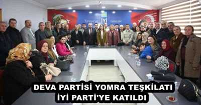 DEVA PARTİSİ YOMRA TEŞKİLATI İYİ PARTİ'YE KATILDI 