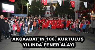 AKÇAABAT’IN 106. KURTULUŞ YILINDA FENER ALAYI