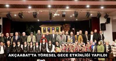 AKÇAABAT’TA YÖRESEL GECE ETKİNLİĞİ YAPILDI