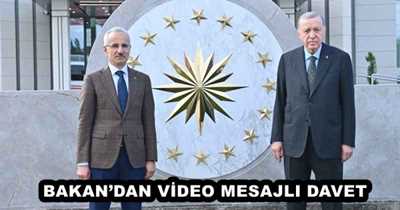 BAKAN’DAN VİDEO MESAJLI DAVET