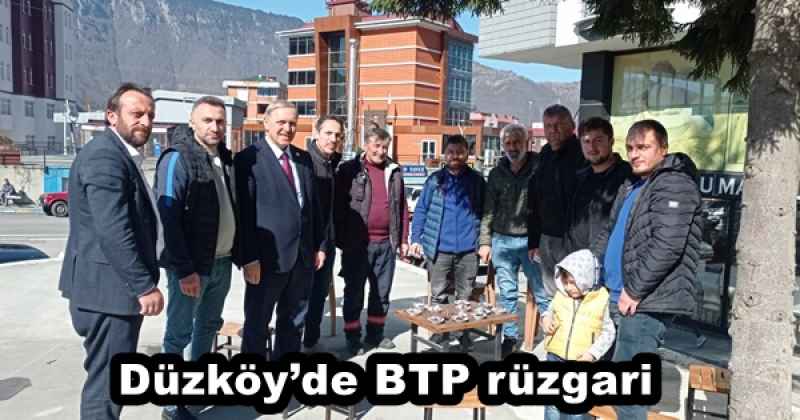 Düzköy’de BTP rüzgari