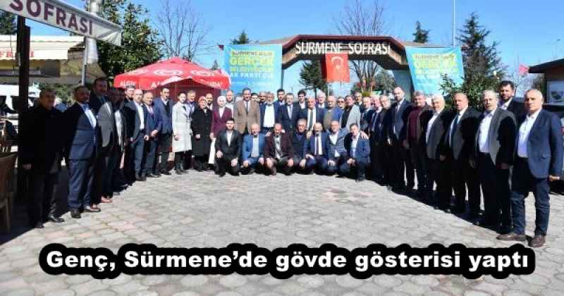 Genç, Sürmene’de gövde gösterisi yaptı