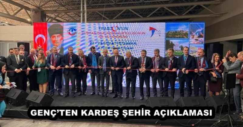 GENÇ’TEN KARDEŞ ŞEHİR AÇIKLAMASI