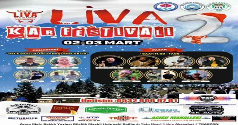 TRABZON'DA LİVA 2. KAR FESTİVALİ 