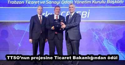 TTSO’nun projesine Ticaret Bakanlığından ödül