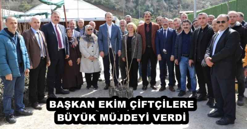 BAŞKAN EKİM ÇİFTÇİLERE BÜYÜK MÜJDEYİ VERDİ