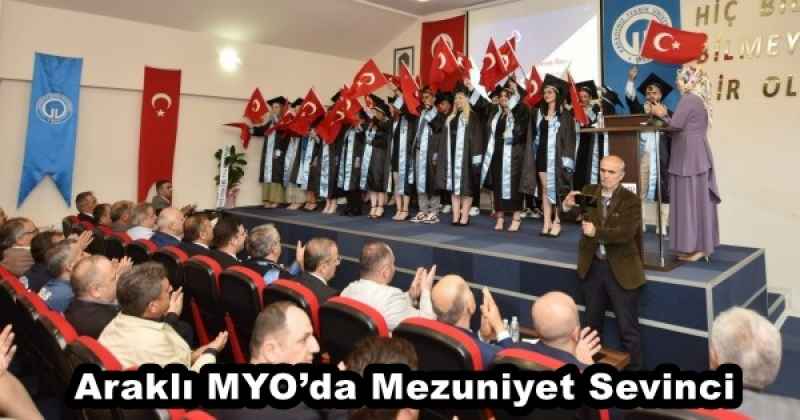 Araklı MYO’da Mezuniyet Sevinci