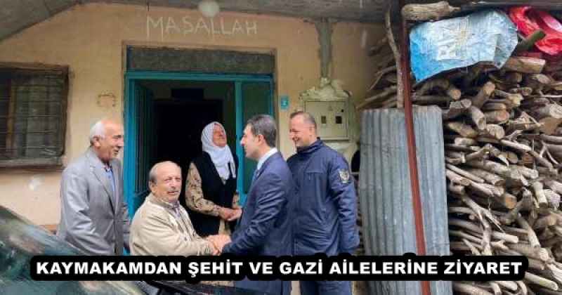 KAYMAKAMDAN ŞEHİT VE GAZİ AİLELERİNE ZİYARET