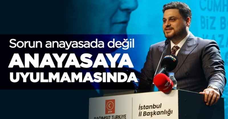 Sorun anayasada değil anayasaya uyulmamasında