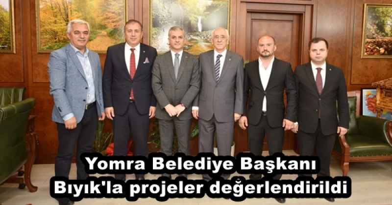 Yomra Belediye Başkanı Bıyık'la projeler değerlendirildi