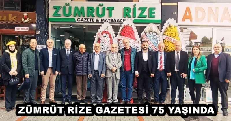 ZÜMRÜT RİZE GAZETESİ 75 YAŞINDA