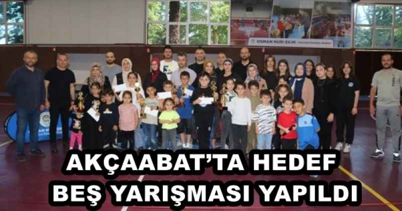 AKÇAABAT’TA HEDEF BEŞ YARIŞMASI YAPILDI