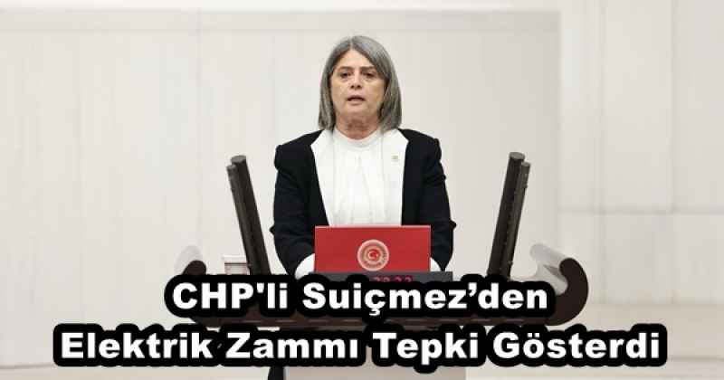 CHP'li Suiçmez’den Elektrik Zammı Tepki Gösterdi