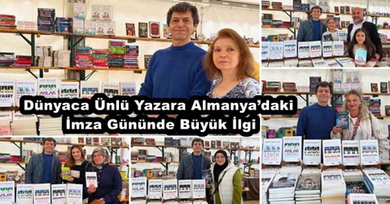 Dünyaca Ünlü Yazara Almanya’daki İmza Gününde Büyük İlgi