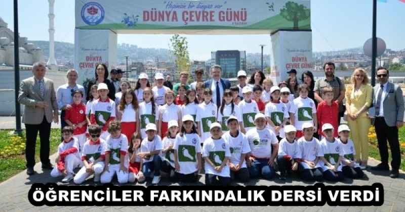 ÖĞRENCİLER FARKINDALIK DERSİ VERDİ 