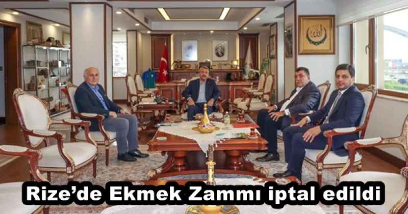 Rize’de Ekmek Zammı iptal edildi