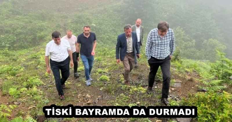 TİSKİ BAYRAMDA DA DURMADI