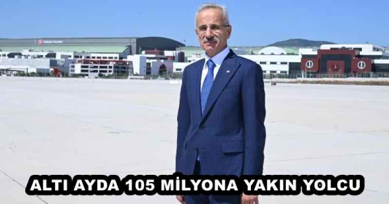 ALTI AYDA 105 MİLYONA YAKIN YOLCU