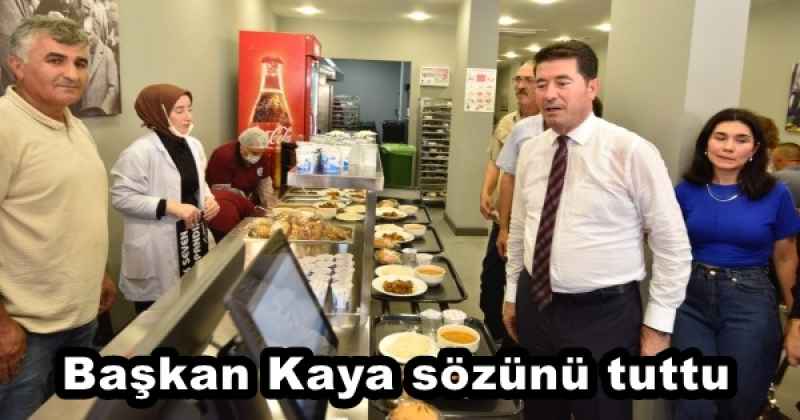 Başkan Kaya sözünü tuttu