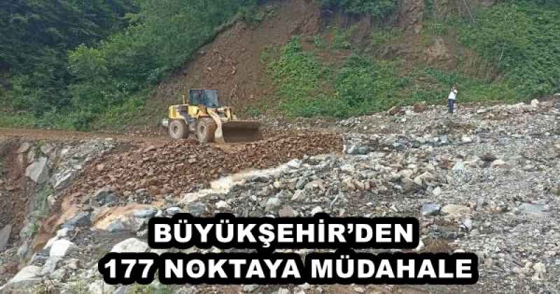 BÜYÜKŞEHİR’DEN 177 NOKTAYA MÜDAHALE