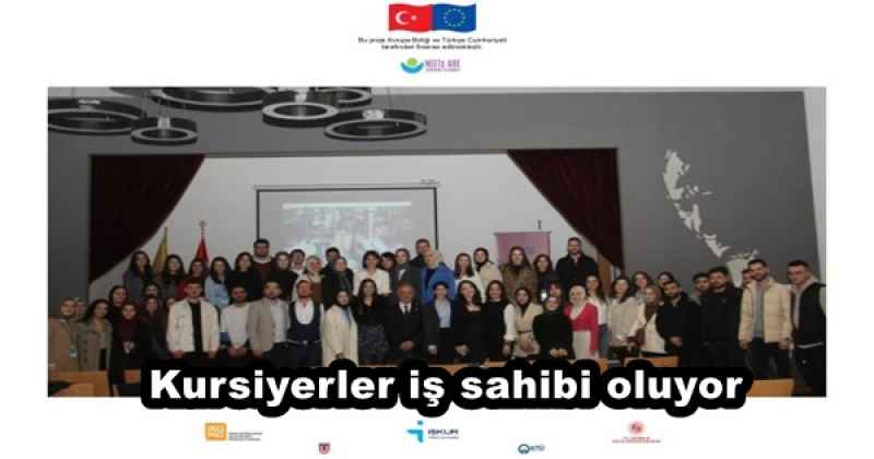 Kursiyerler iş sahibi oluyor