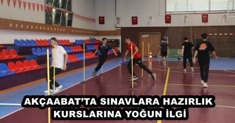 AKÇAABAT’TA SINAVLARA HAZIRLIK KURSLARINA YOĞUN İLGİ