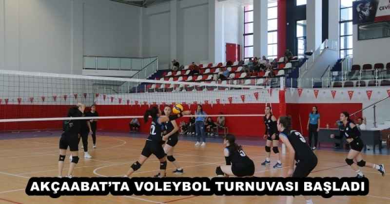 AKÇAABAT’TA VOLEYBOL TURNUVASI BAŞLADI