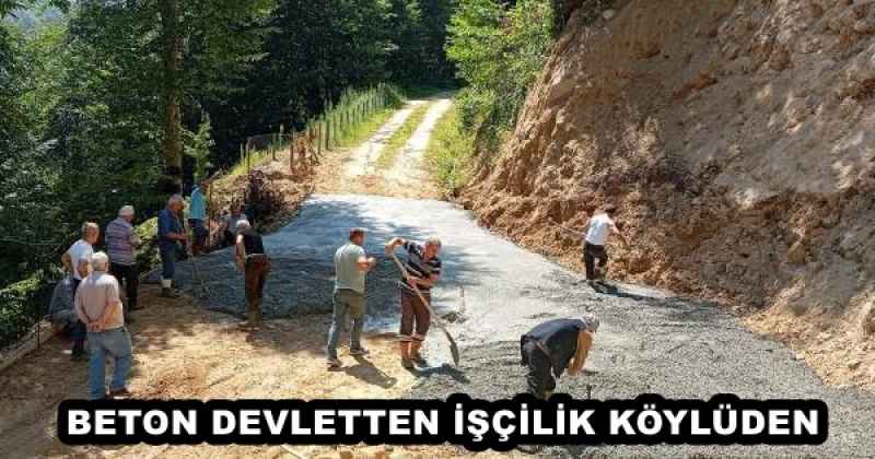 BETON DEVLETTEN İŞÇİLİK KÖYLÜDEN