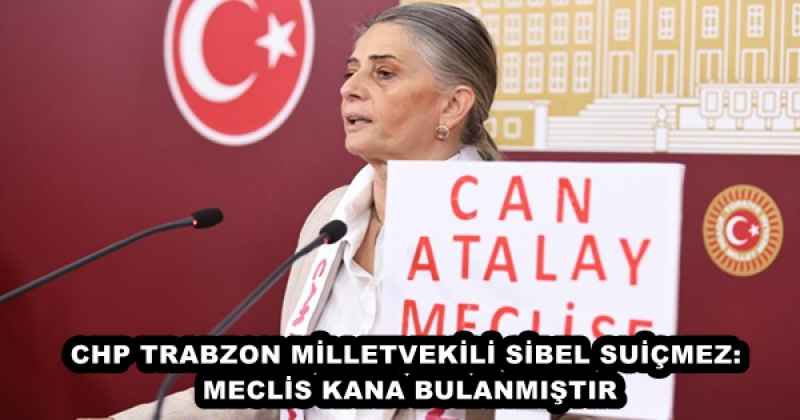 CHP TRABZON MİLLETVEKİLİ SİBEL SUİÇMEZ: MECLİS KANA BULANMIŞTIR