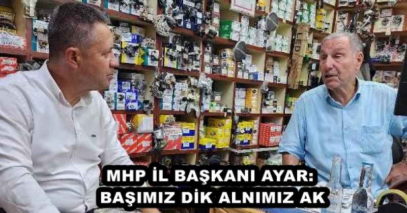 MHP İL BAŞKANI AYAR: BAŞIMIZ DİK ALNIMIZ AK