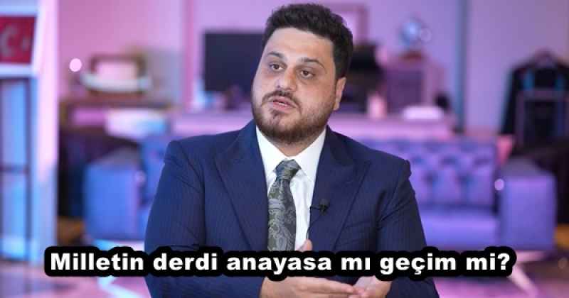 Milletin derdi anayasa mı geçim mi?