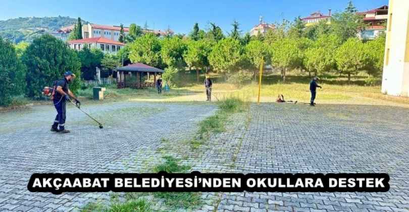 AKÇAABAT BELEDİYESİ’NDEN OKULLARA DESTEK