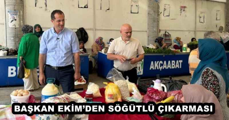 BAŞKAN EKİM’DEN SÖĞÜTLÜ ÇIKARMASI