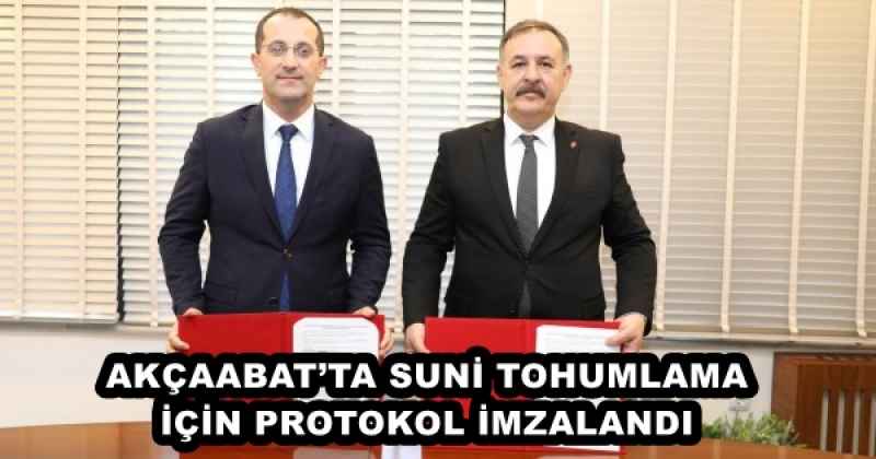 AKÇAABAT’TA SUNİ TOHUMLAMA İÇİN PROTOKOL İMZALANDI