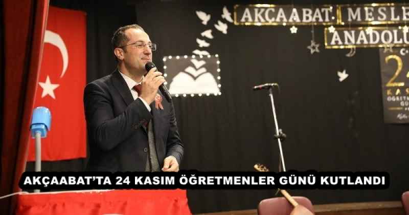 AKÇAABAT’TA 24 KASIM ÖĞRETMENLER GÜNÜ KUTLANDI