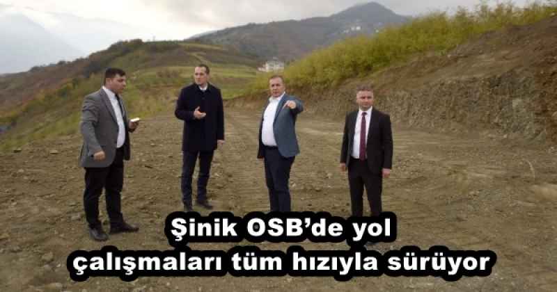 Şinik OSB’de yol çalışmaları tüm hızıyla sürüyor