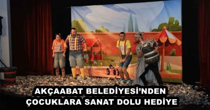 AKÇAABAT BELEDİYESİ’NDEN ÇOCUKLARA SANAT DOLU HEDİYE