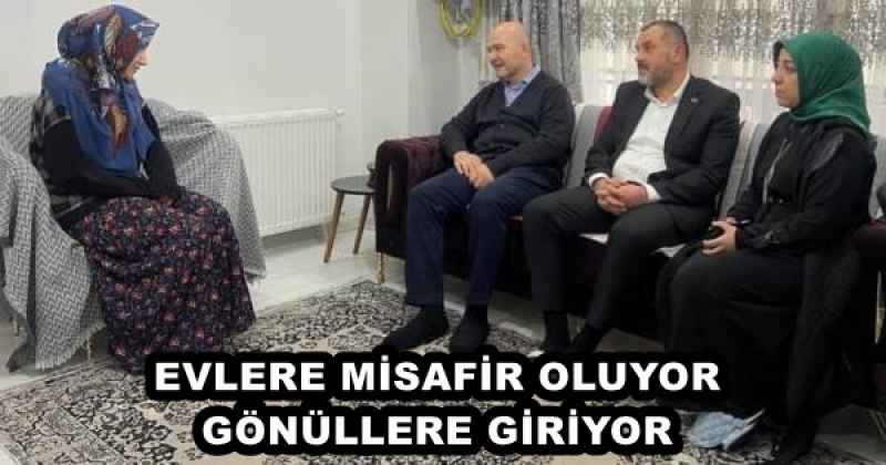 EVLERE MİSAFİR OLUYOR GÖNÜLLERE GİRİYOR 