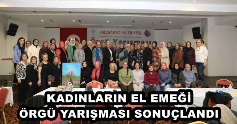 KADINLARIN EL EMEĞİ ÖRGÜ YARIŞMASI SONUÇLANDI