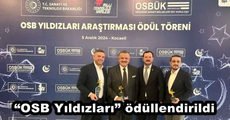 “OSB Yıldızları” ödüllendirildi